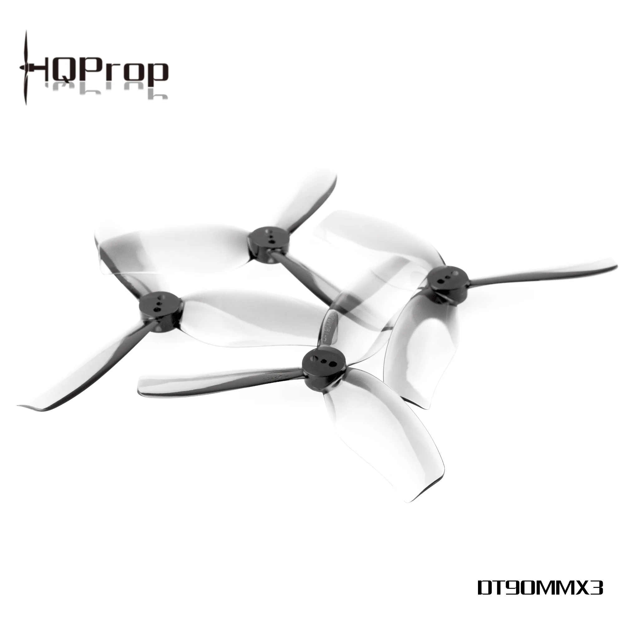 10Pairs HQProp Duct T90MMX3 for Cinewhoop Grey (2CW+2CCW) Poly Carbonate Hub Diameter 11mm FPV Drone