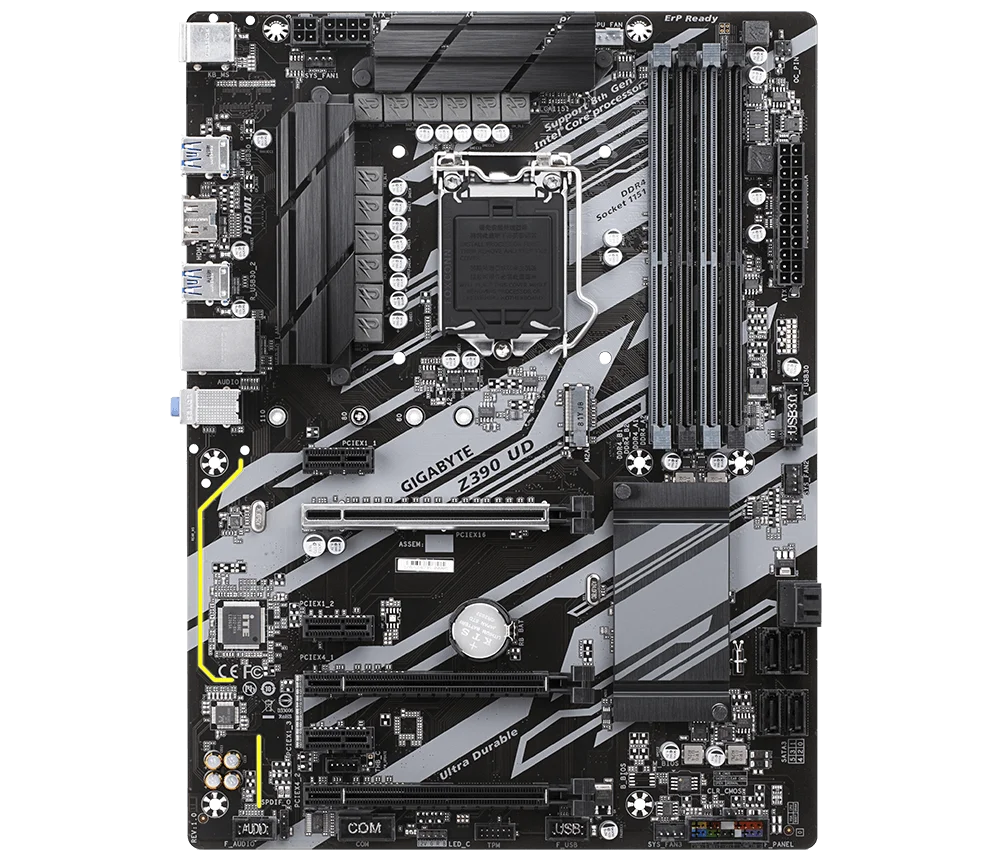 

Материнская плата digunочень, Gigabyte GA Z390 UD LGA 1151 Z390, десктопная материнская плата digunочень M.2 Nvme PCI-E X16