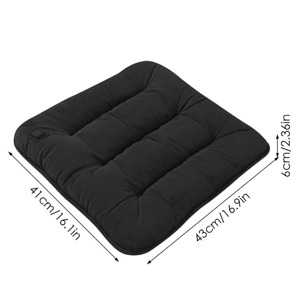 Зимняя графеновая автомобильная подушка с подогревом USB электрическая