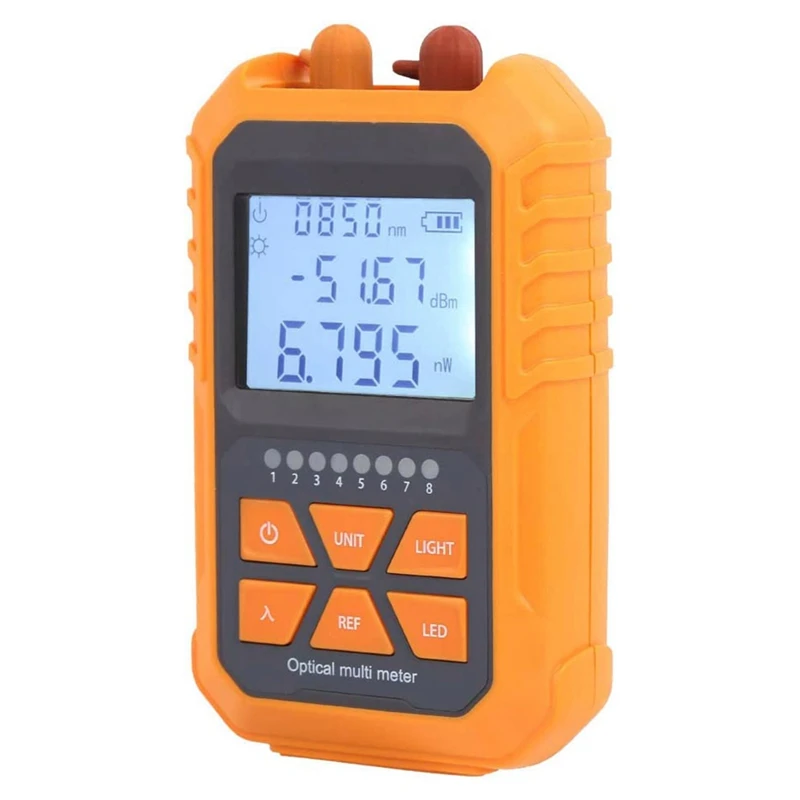 

Mini Optical Power Meter Visual Fault Locator 5Km Light Pen LED Lighting OPM Network Fiber Optic Cable Tester Tools