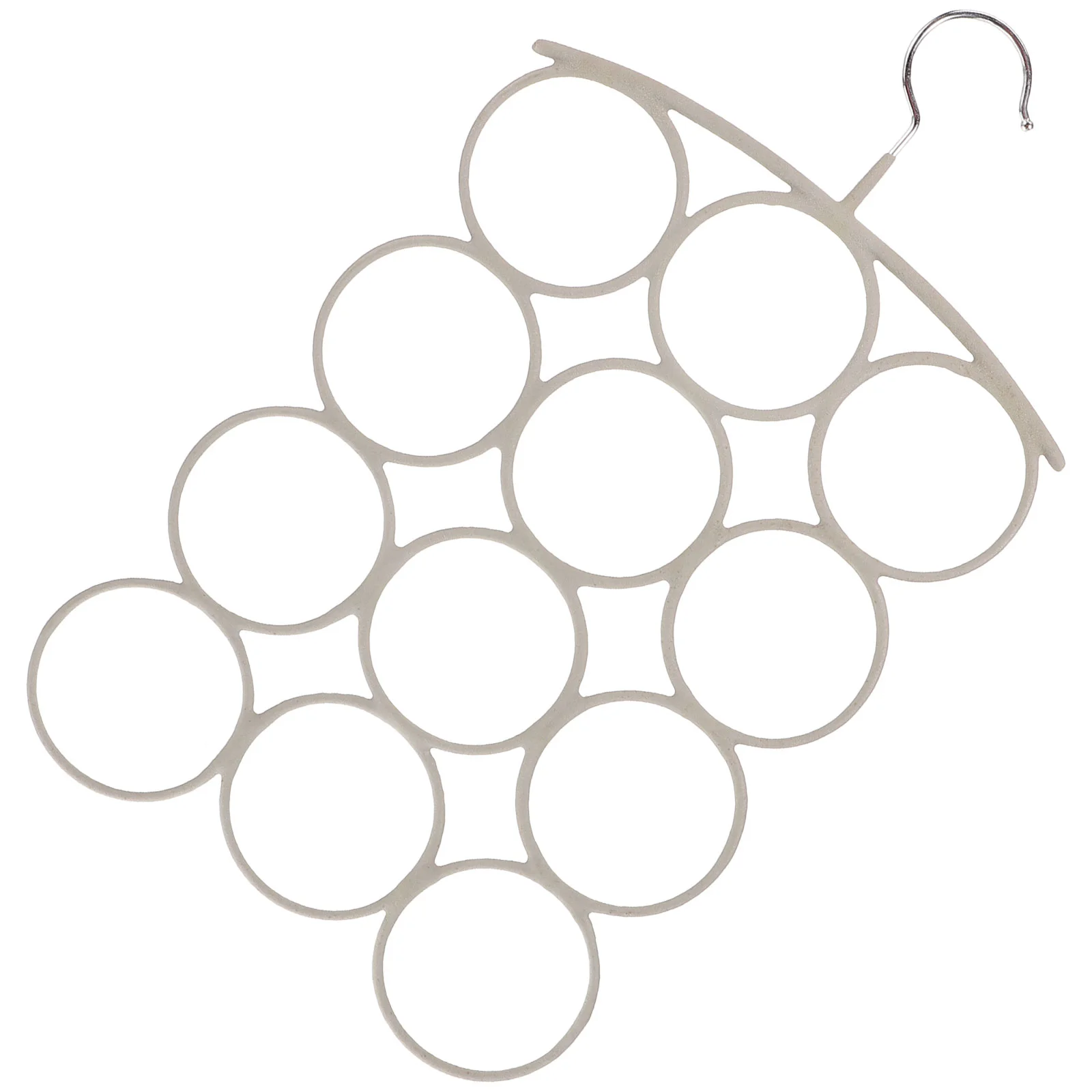 

Scarf Hanger Organizer Holder Rack: Multifunctional Ring Shaped Tie Racks Closet Organizer Belts Storage Hanger Black