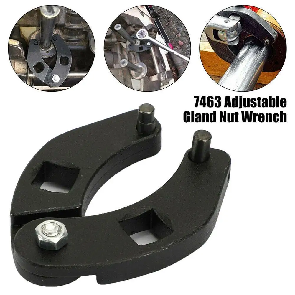 

7463 Small Adjustable Gland Nut Wrench Reliable Pin Spanner Tools For Hydraulic Cylinders On Tractor Loaders Car Auto Parts