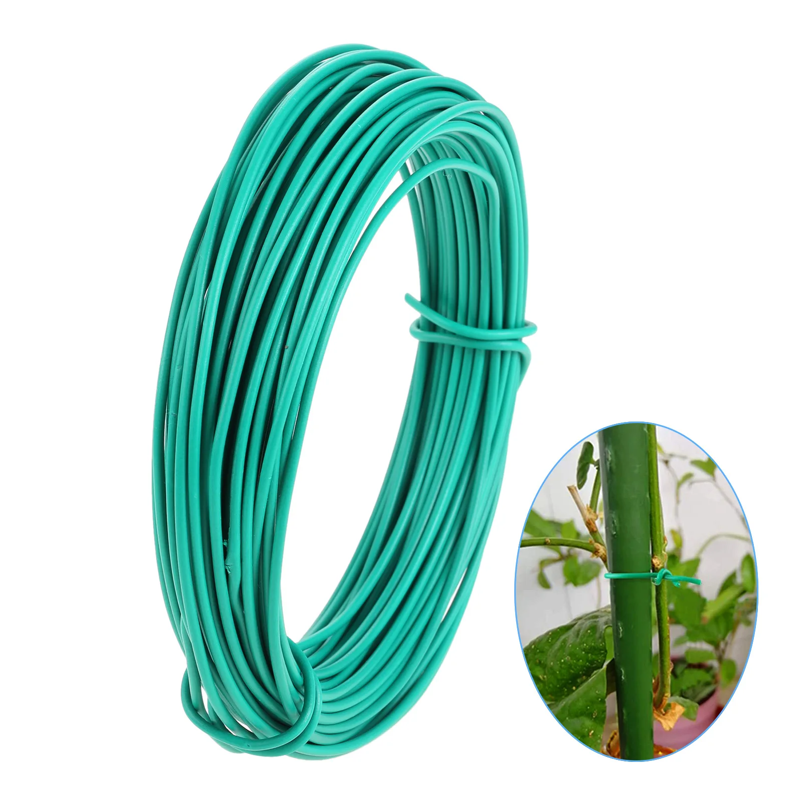 

1.8mm*15M Garden Plant Wire Tie Heavy Duty Green Coated Plant Twist Tie Garden Training Wire Bonsai Outlet Wire Holding Branch