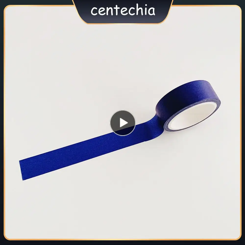 

Colorful High Quality Washi Tape Adhesive Decorative Stickers Unique Klein Blue Check Pattern Design Material Paste Elegant