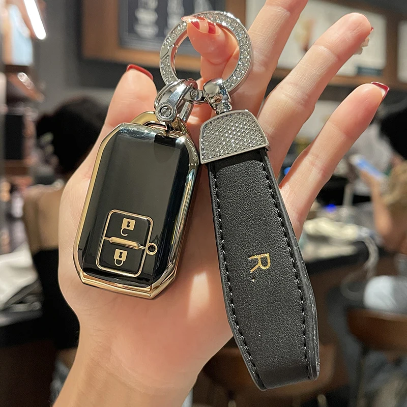 

TPU Car Remote key case key Cover for suzuki swift 2017 2019 2020 wagon R monopoly keyless holder protection Keychain 2 buttons