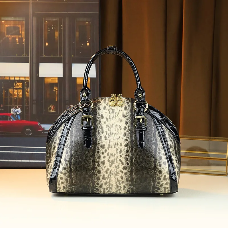 Модная кожаная женская сумочка в стиле ретро ракушка новая портативная