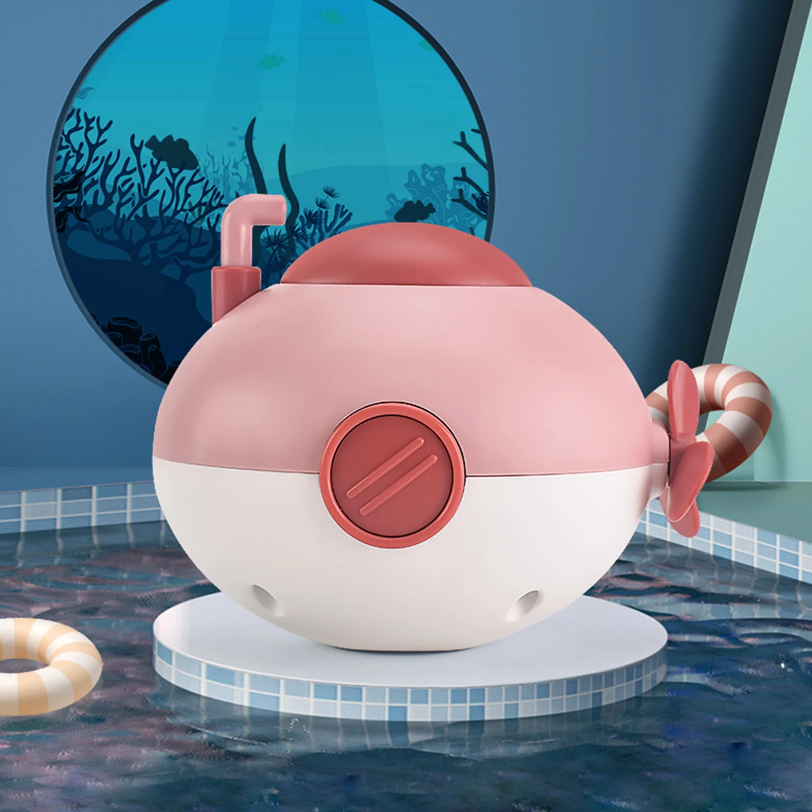 Bath Toy Baby Pool Toys Kids Baby Pool Toys Bath Toy Submarine Bath Toys For Toddlers Age 2-4 Wind Up Floating Bath Toys For