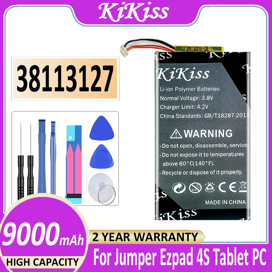 

Original KiKiss Battery 38113127 (5 lines) 9000mAh For Jumper Ezpad 4S Ezpad4S Tablet PC Bateria