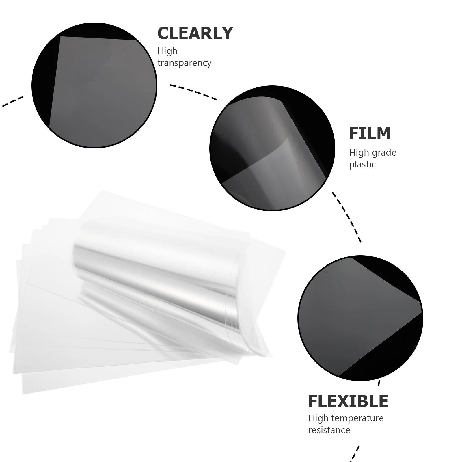 Прозрачная пленка для мостового проектора прозрачная печати 100 шт. |