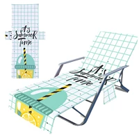 no sliding microfiber chaise lounge chair towel cover beach chair cover for sun lounger pool sunbathing garden beach hotel