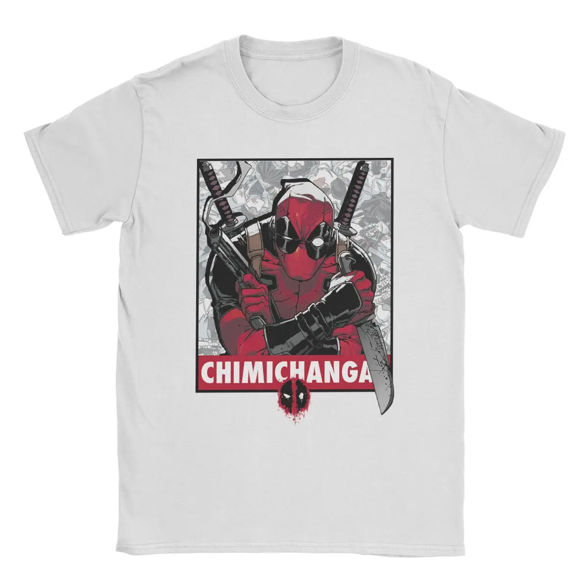 

Мужская хлопковая футболка с круглым вырезом, с принтом