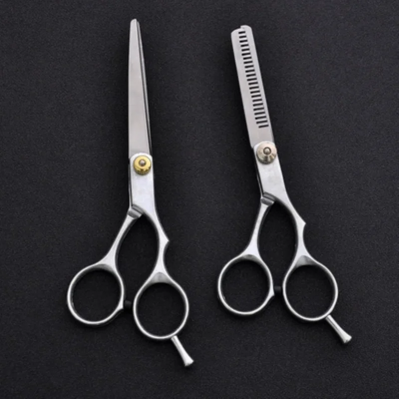 Stainless Steel Scissors for Hair Thinning and Cutting Clipper 6 inches Hairdressing Products Haircut Trim Hairs Cutting Barber images - 6