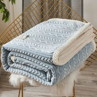 winter thick blankets solid color travel throw blanket sofa warm blanket bedspread cover plaid blankets flannel sofa cover