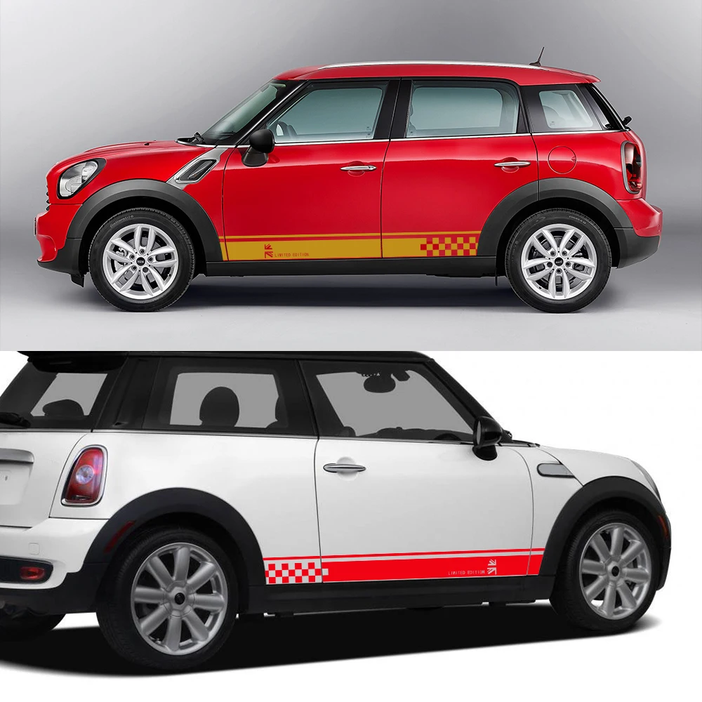 

Наклейки на двери автомобиля, виниловые Стикеры для Mini Cooper R56, R57, R58, R50, R52, R53, R59, R61, Countryman, R60, F60, F55, F56, F54, аксессуары