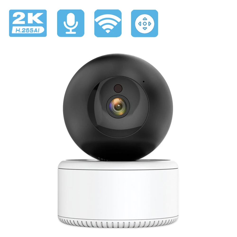 

2K 3MP Smart Home Security IP Camera PTZ 1536P/1080P Indoor Two Way Audio WiFi Mini Camera Night Vision 5X Digital Zoom