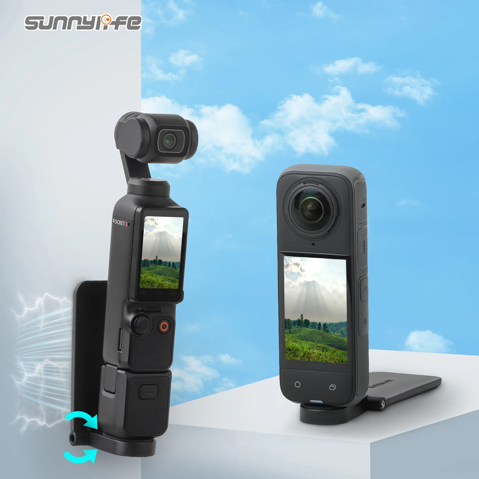 Магнитное крепление для Insta360 X4 Go 3S Ace Pro 2 регулируемая настольная подставка