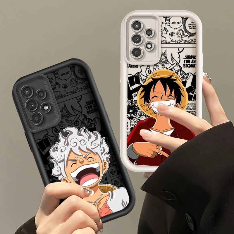 Чехол для телефона O-One P-Piece Luffys аниме с мягким глазом и лестницей Samsung Galaxy A73 A71 A54 A53