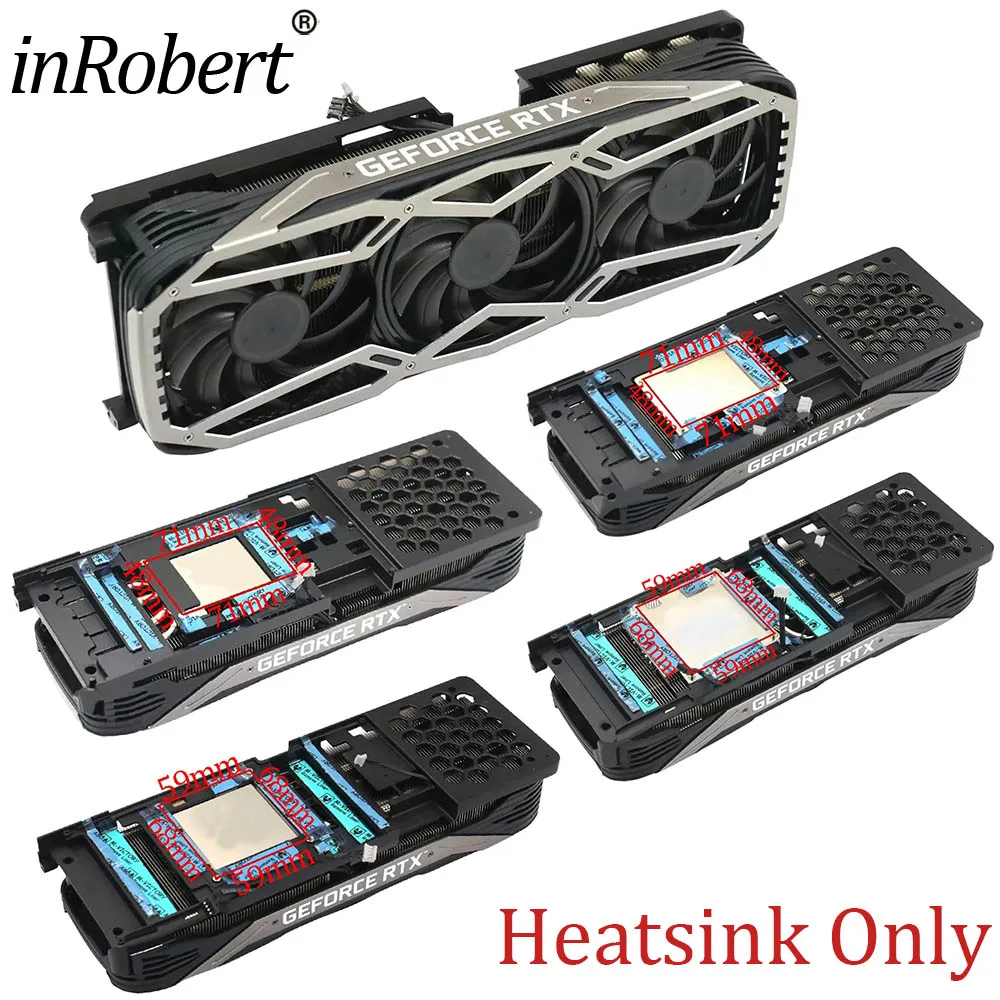 Радиатор для видеокарты Gainward / PNY / Leadtek RTX 3060Ti 3070 3070Ti ...