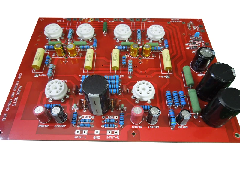 

Latest HiFi Hi-End Stereo Push-Pull EL84 Vaccum Tube Amplifier PCB DIY Kit Ref Audio Note PP Board