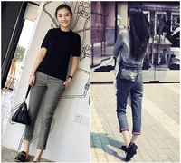 tb suit pants womens spring college style pencil pants show thin nine point pants student harlan casual pants