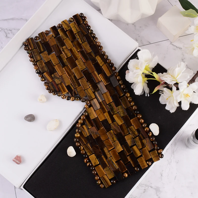

Crystal Eye Mask Natural Tiger Eye Blindfold Therapy Jade Stone Germanium Sleep Shade Cool Relax Health Care Beauty Tool