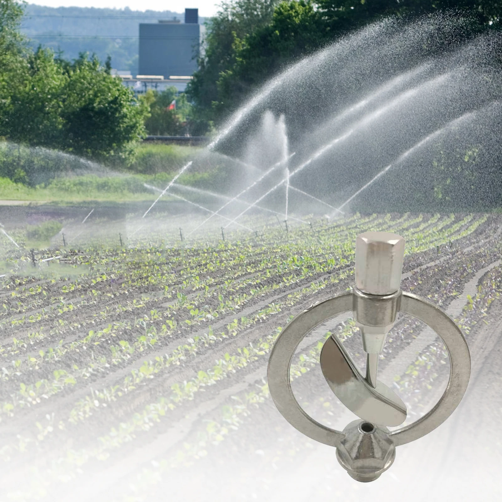 

1/2" Zinc Metal Butterfly Head Irrigation Sprinkler 360 Degrees Rotary Heavy Duty Garden Lawn Landscape Greenhouse Spray 1pc