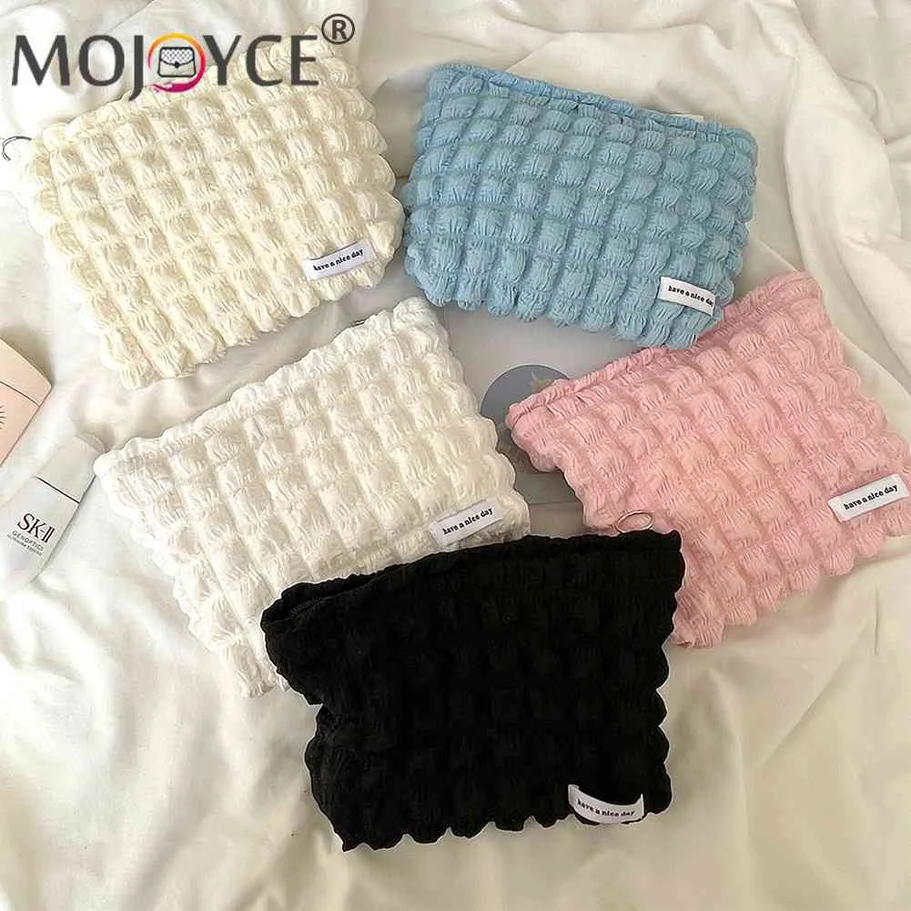 

Женская сумка для макияжа, шифоновый Органайзер из пузырчатой пленки, клатчи, многофункциональные Модные Портативные повседневные конфетн...