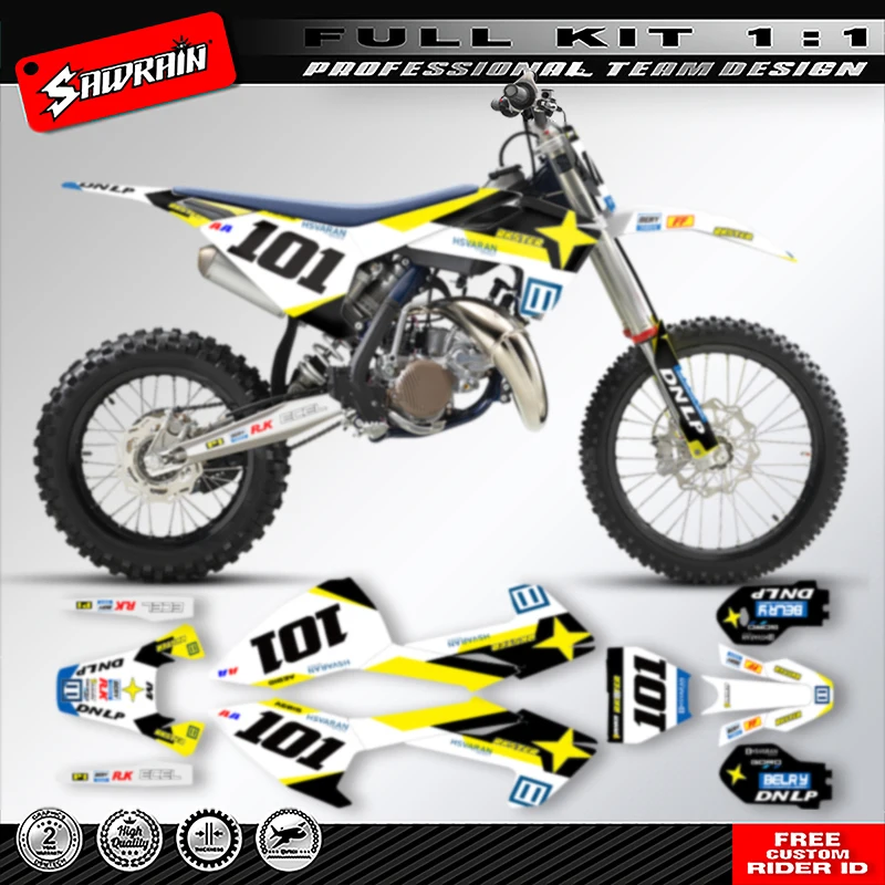 Полный набор мотоциклетных графических наклеек Sawrain комплект для TC85 2018 2019 2020 2021