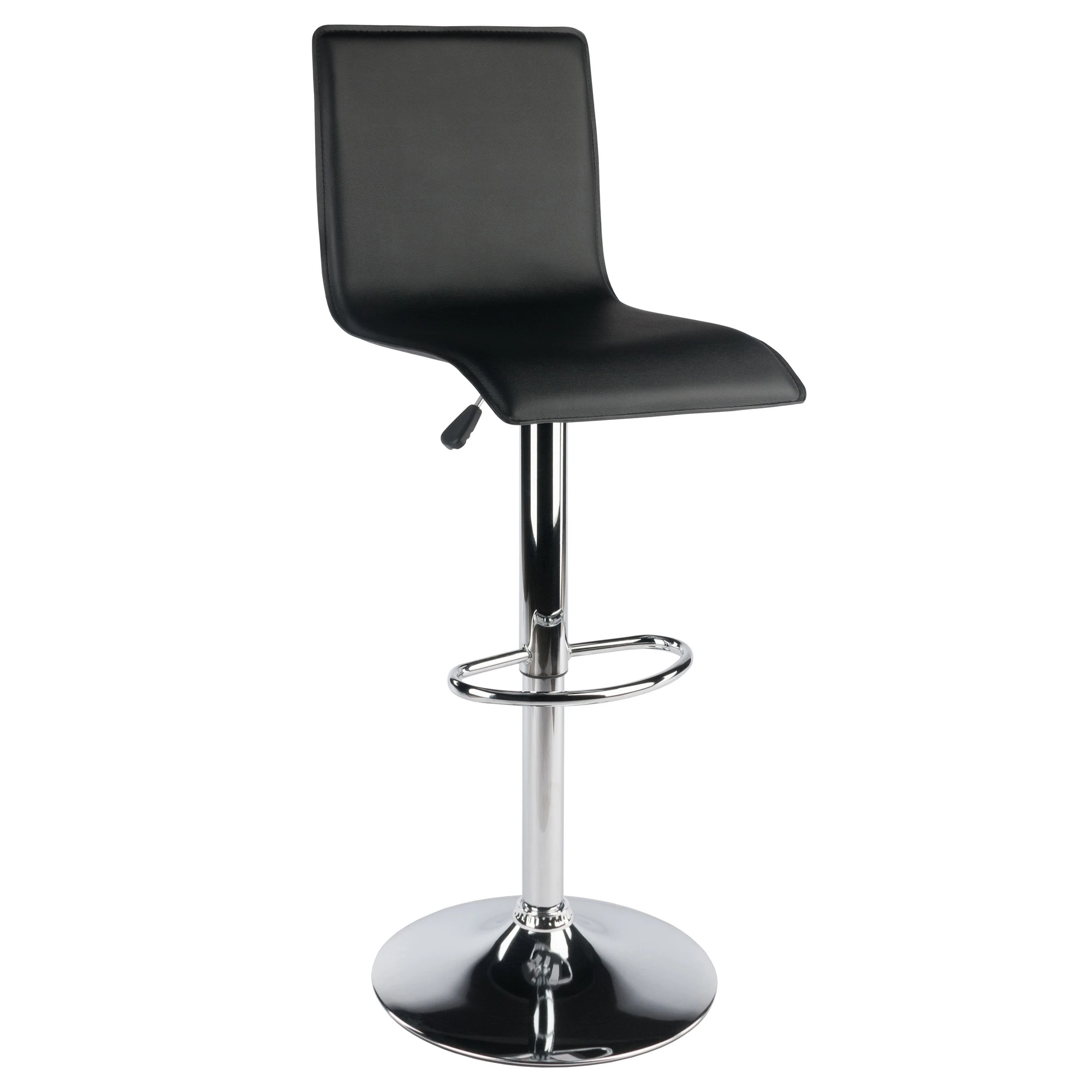 

Wood Spectrum High Back Adjustable Swivel Stool, Black & Chrome Finish