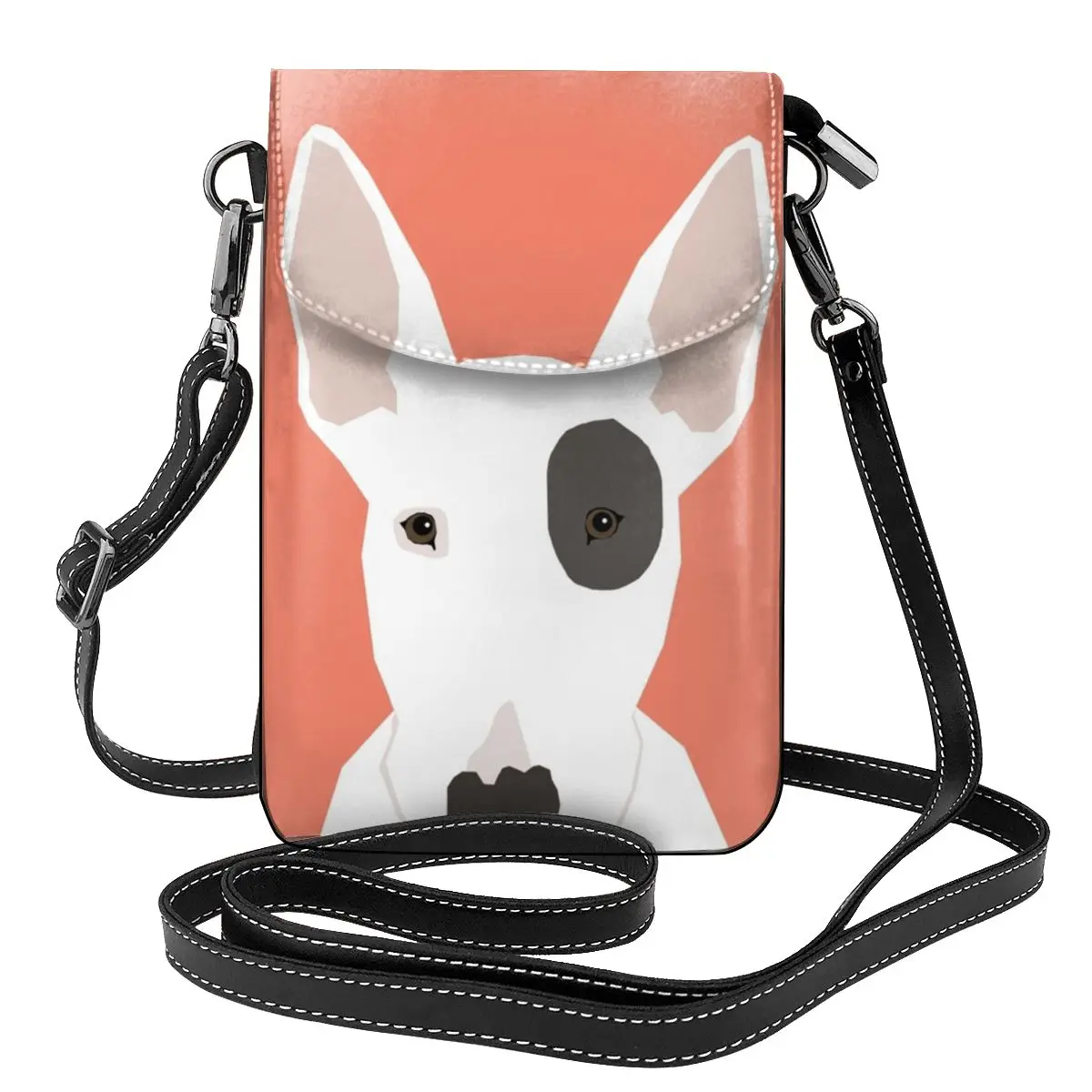 

Сумка через плечо для домашних животных Bull Terrier, женские сумки в стиле ретро, кожаный женский кошелек для путешествий