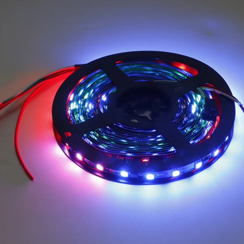 12 В постоянного тока 60 светодиодов/м неводонепроницаемая черная плата 2811