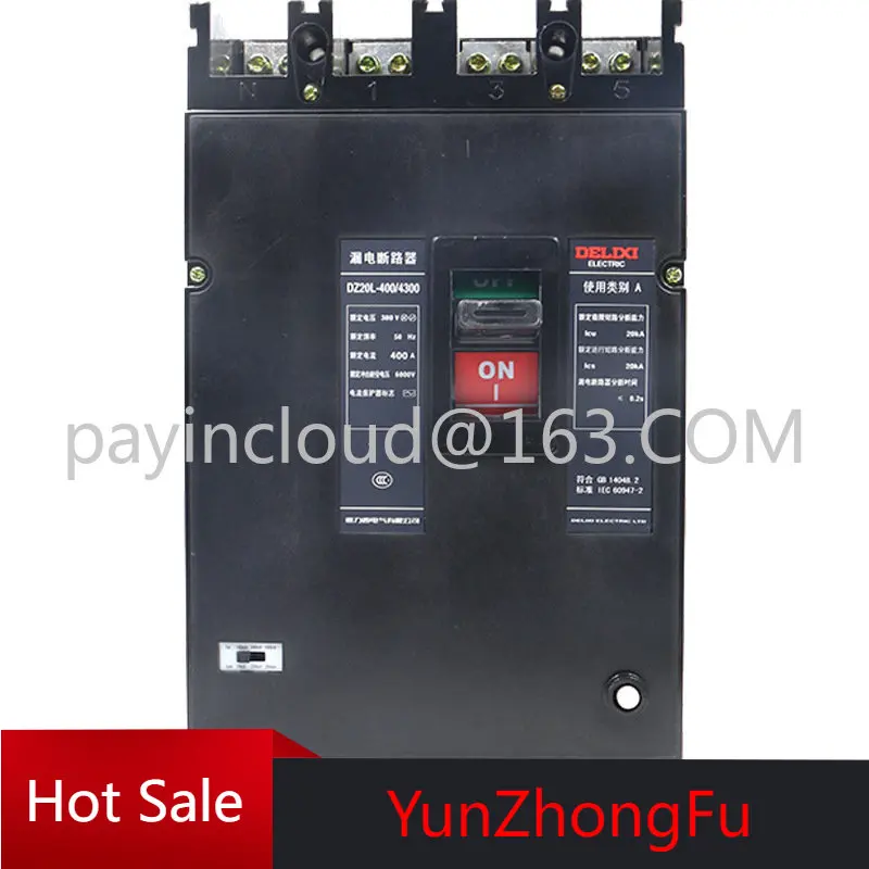 

Plastic Shell Leakage Circuit Breaker Dz20l Three-Phase Four-Wire Platinum 4P Leakage Switch 630a