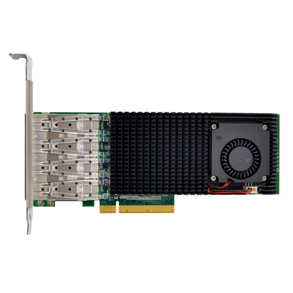 

X520-DA2 PCI-E X8 10 гигабитная оптическая Серверная сетевая карта PCI-E X8 82599ES 4x10G SFP + оптический LC интерфейс