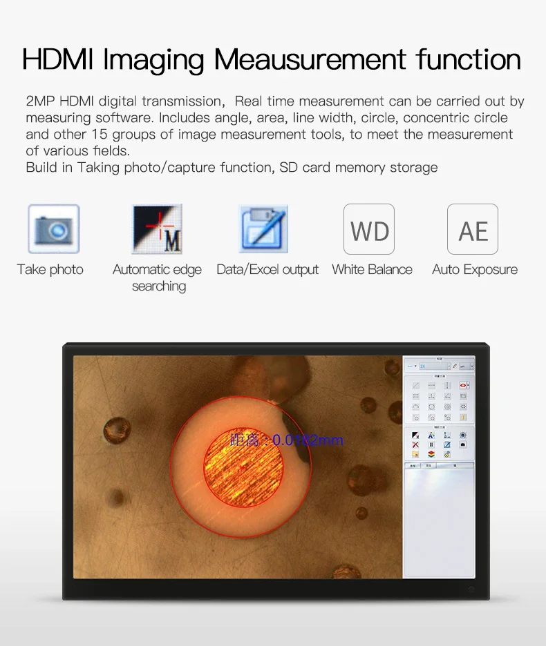 50X-1000x встроенный многофункциональный Промышленный металлургический микроскоп с