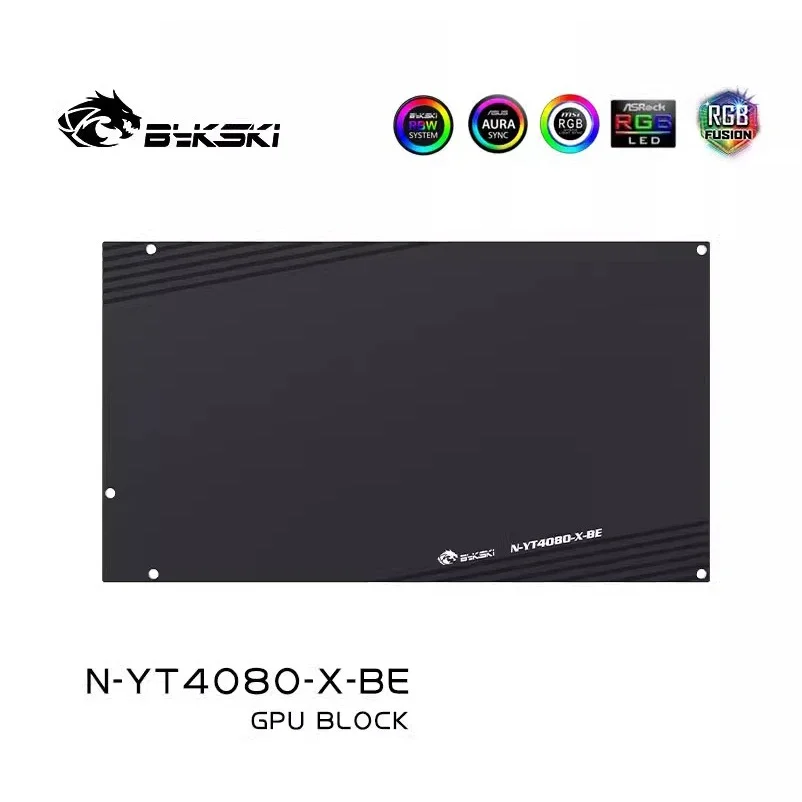 Фото Водоблок Bykski для видеокарты Yeston GeForce RTX 4080 16G D6X SUGAR / Медный охлаждающий радиатор RGB SYNC N-YT4080-X №5
