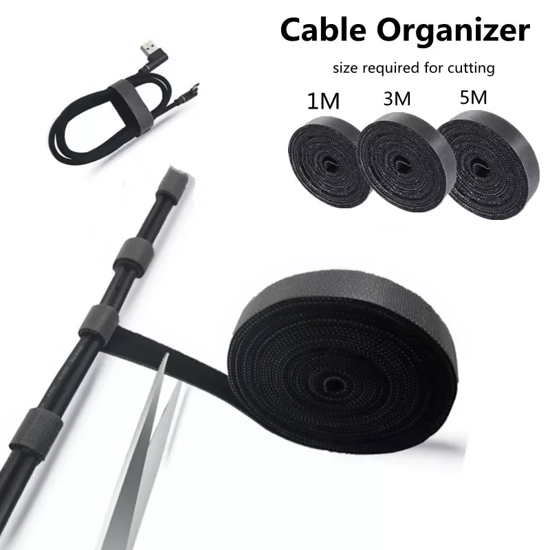 

NEW2023 5m Organizer Wire Winder Clip Earphone Holder Mouse Cord Free Cut Management USB Charger Protector