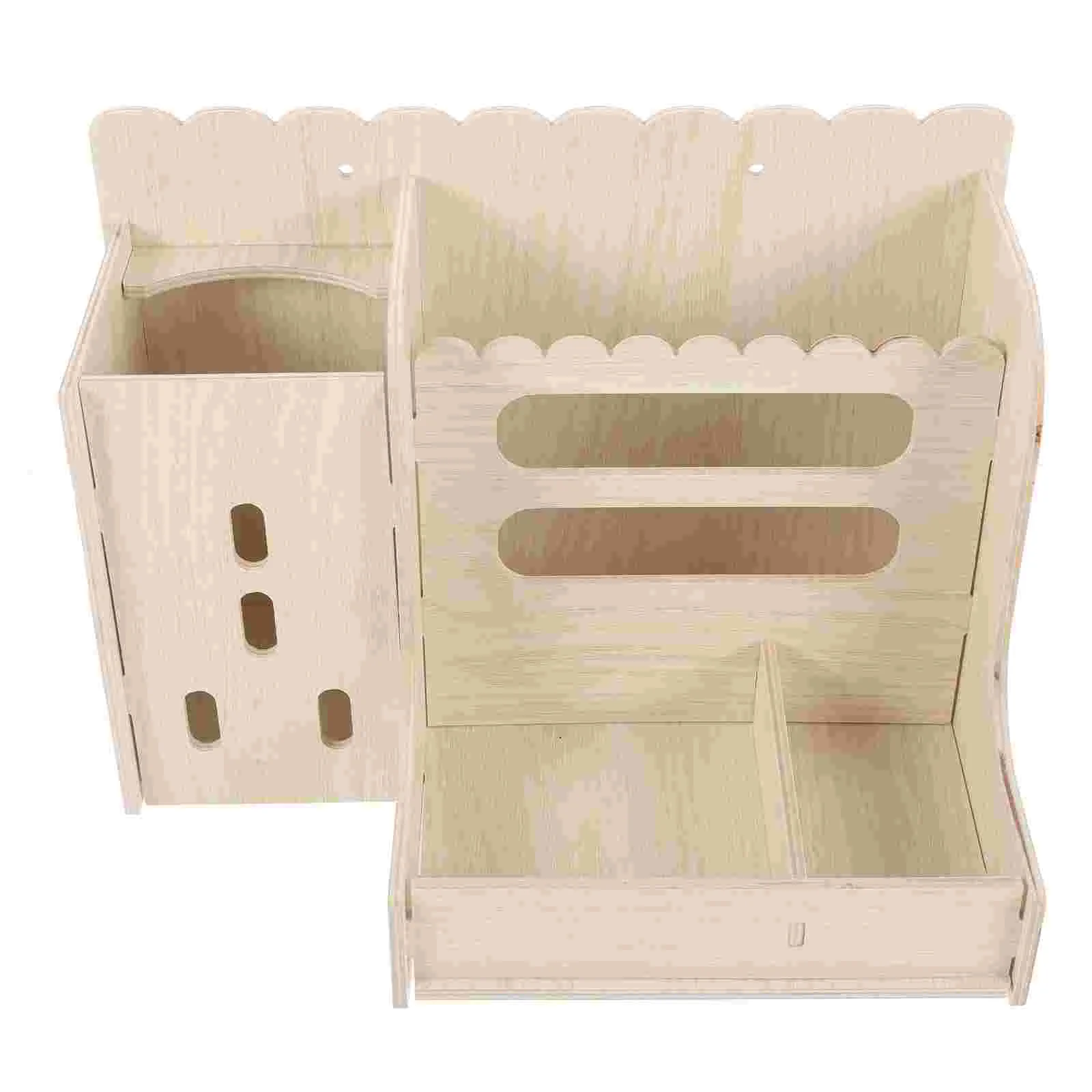 

Pet Bowl Daily Use Bunny Feeder Floor Hay Holder Rabbit Accessory Guinea Cage Wooden Wear-resistant