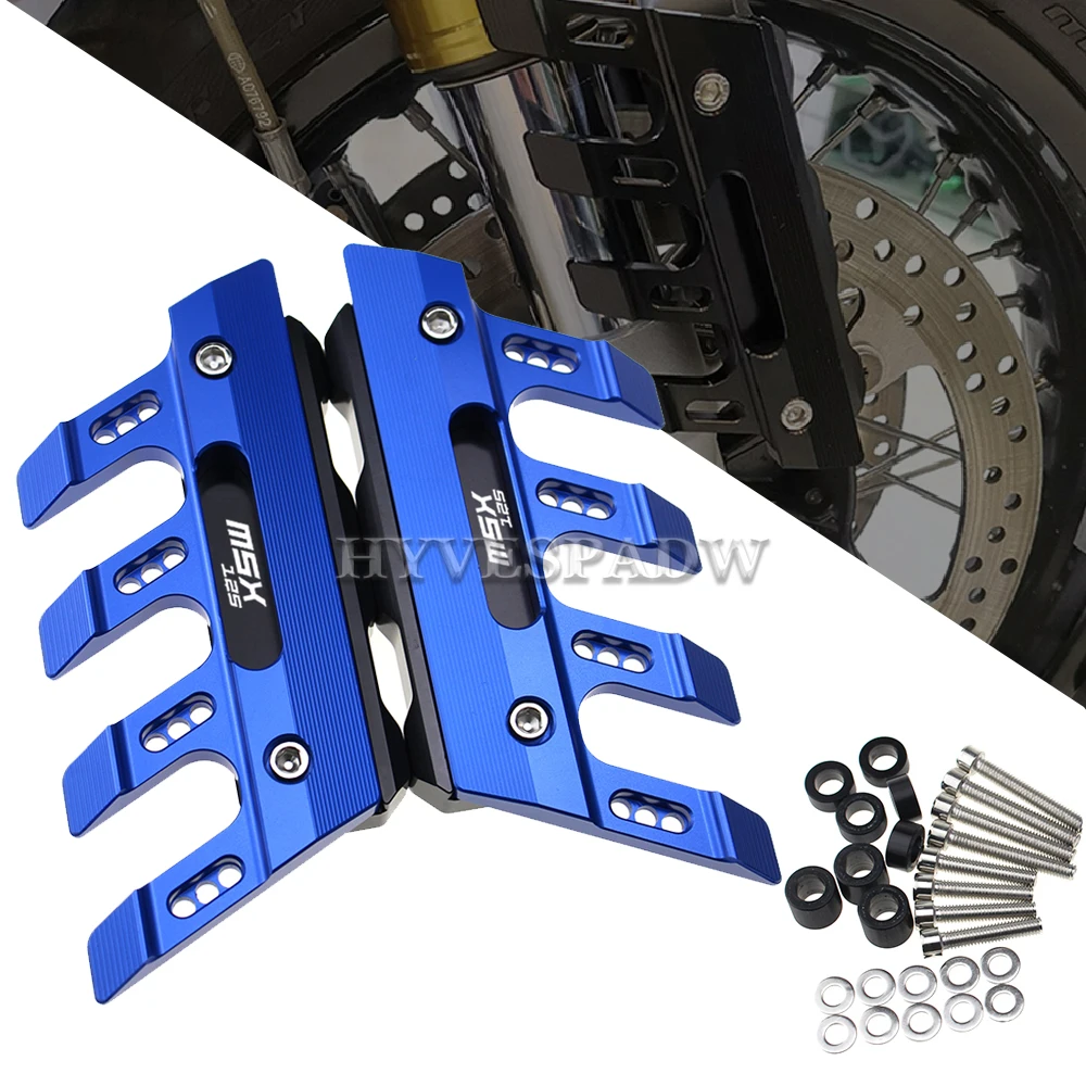 

Laser logo(MSX125) Motorcycle CNC Front Fender Slider Protector Mudguard Cover Protection Accessories For Honda GROM MSX 125