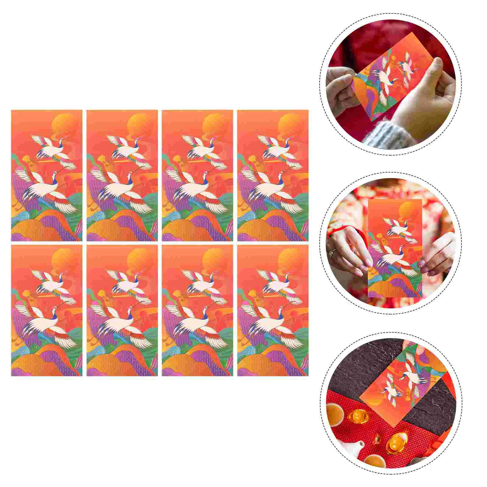 

Red Chinese Year Money Envelope Envelopes New Festival Hongbao Spring Packets Ox Packet Zodiac Pocket Wedding Hong Bao Lucky