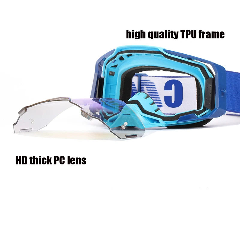 

Motocross Goggles Windproof UV Protection Cycling Sport ATV Dirt Bike Racing Glasses Motorcycle Google MX Helmet Race Sagan