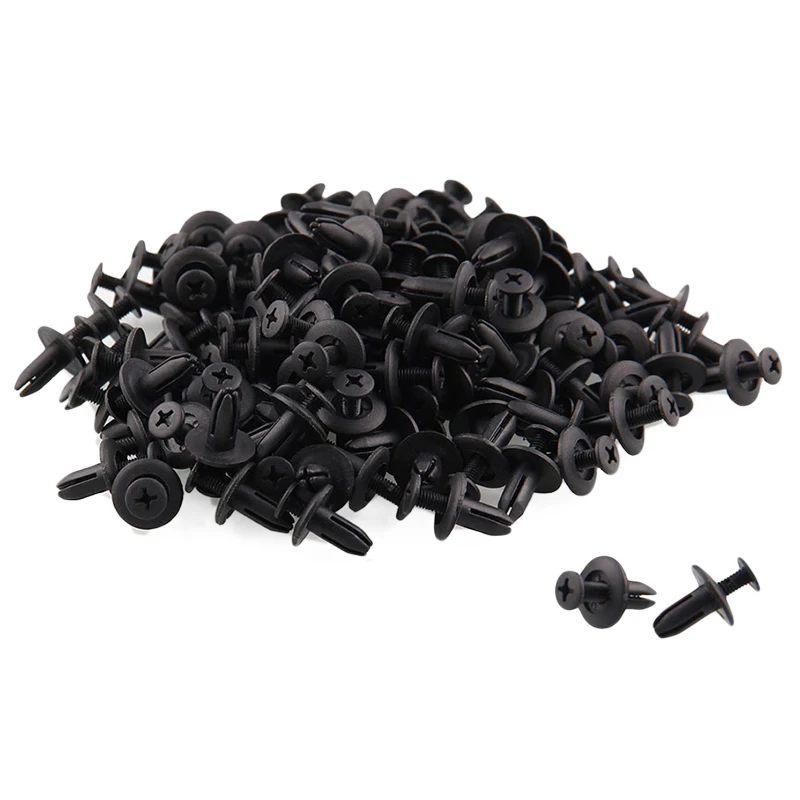 

120 X 6Mm Car Plastic Rivets Hole Dia Fastener Bumper Push Pin Clips