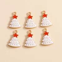 10pcs 1420mm enamel white bell charms for bracelets pendants necklaces red star charms diy handmade jewelry making accessories
