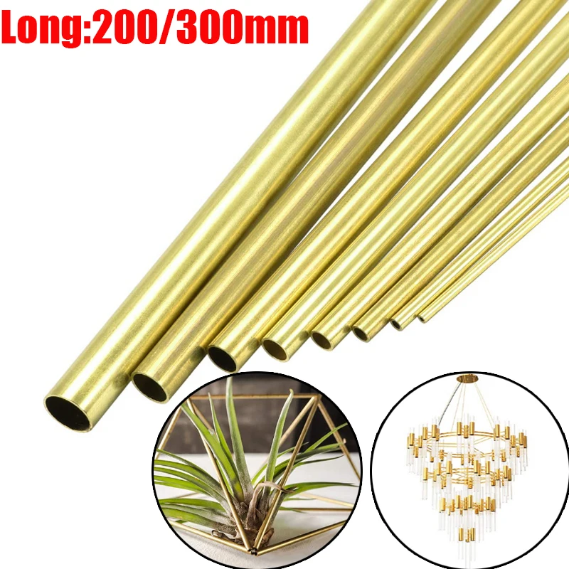 

1-20 PC Brass Tube DIY Pipe Round Diameter 2/3/4/5/6/7/8/10/14/16/20mm L 200/300mm 0.5-2 mm Wall Brass Pipe Brass Tube Cutting