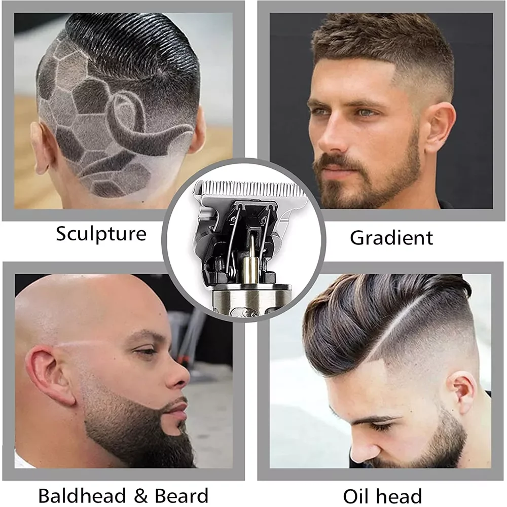 T9 USB  Hair Cutting Machine Rechargeable Hair Clipper Man Shaver Trimmer Men Barber Professional Beard Trimmer enlarge