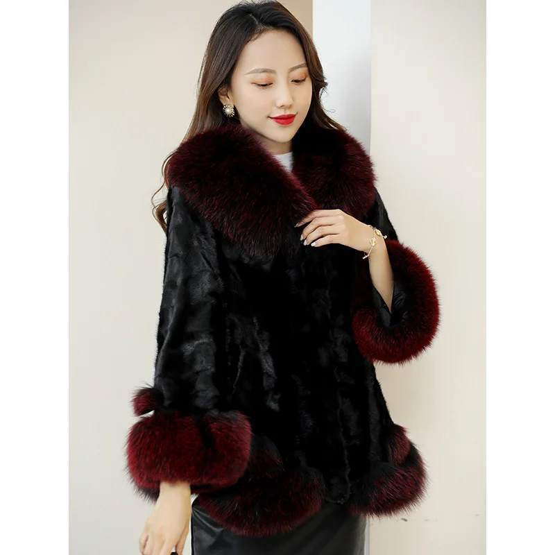 Best Super Hot Winter Women's Coat Women's Winter Coats Fur Mink Fur Thick Winter High Street Other Slim Real Fur Women Jacket