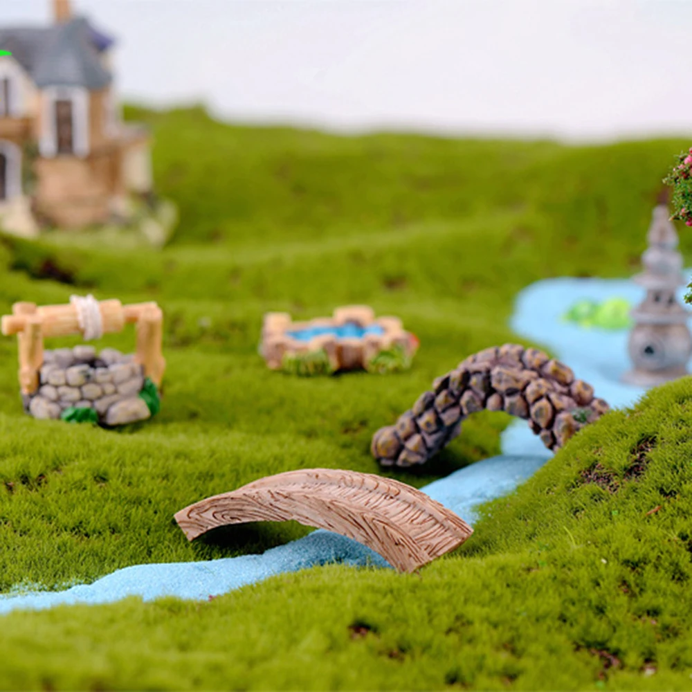 Мини домик в стиле ретро из полимерной глины миниатюрные фигурки украшение для