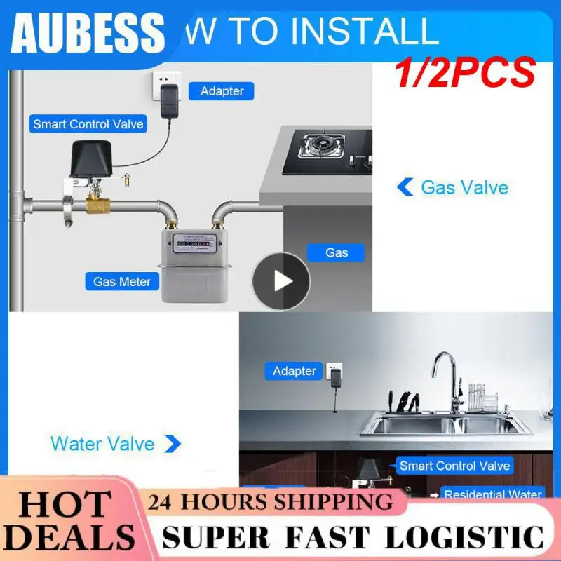 

1/2PCS Tuya Smart Life Wifi/Zigbee Water Valve Controller Timer Auto Switch via Alexa Smartthings Home Assistant Yandex Station