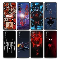 venom spiderman marvel samsung case for galaxy s7 s8 s9 s10e s21 s20 fe plus note 20 ultra 5g soft silicone