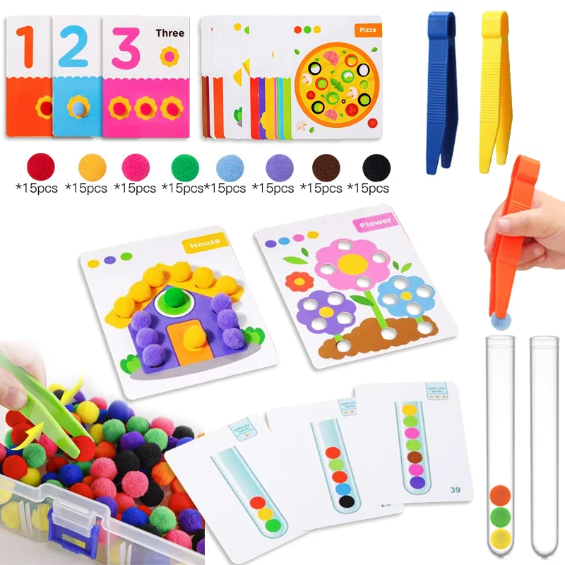 Помпоны с подсчетчиком детские игрушки подарки