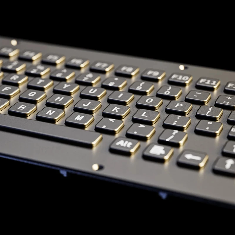 Водонепроницаемая промышленная металлическая клавиатура с 103 клавишами из